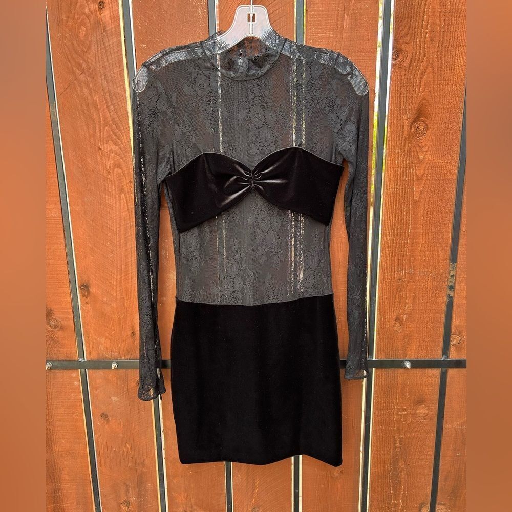 RETROFETE BRIGETTE velvet lace dress - Picture 2 of 10